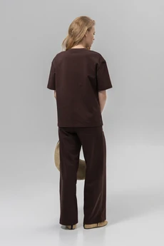 Костюм брючный РП0135-ХЛ4 шоколадный Romgil