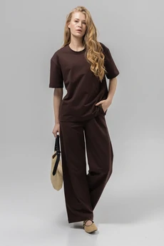 Костюм брючный РП0135-ХЛ4 шоколадный Romgil