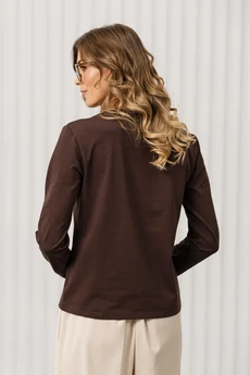 Джемпер РП0145-ХЛ2 темно-шоколадный Romgil