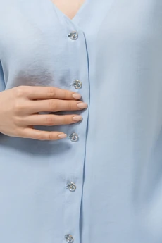 Блузка РТ0133-ВИ4 голубой Romgil