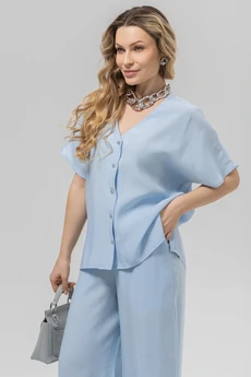 Блузка РТ0133-ВИ4 голубой Romgil
