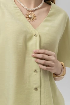 Блузка РТ0133-ВИ4 светло-оливковый Romgil