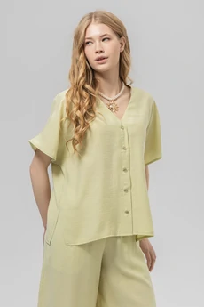 Блузка РТ0133-ВИ4 светло-оливковый Romgil