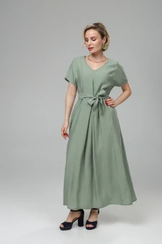 Платье РТ0144-ВИ4 полынь Romgil