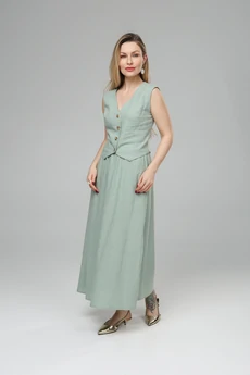 Костюм с юбкой РТ0146-ЛВ4 светлая полынь Romgil