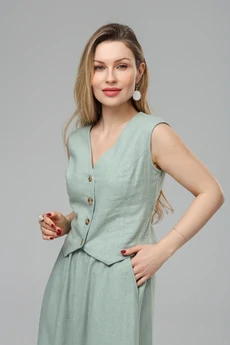 Костюм с юбкой РТ0146-ЛВ4 светлая полынь Romgil