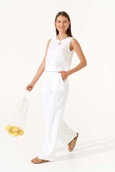 Блузка РТ0147-ЛЕ4 белый Romgil