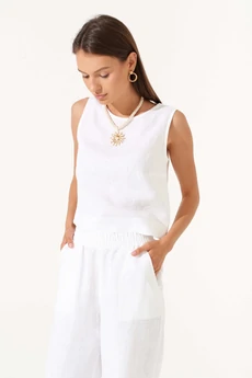 Блузка РТ0147-ЛЕ4 белый Romgil