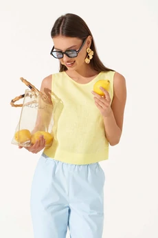 Блузка РТ0147-ЛЕ4 светло-желтый Romgil