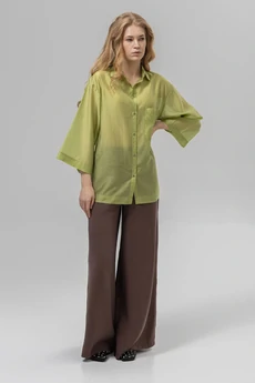 Блузка РТ0159-ВИ4 зеленое яблоко Romgil