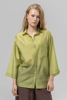 Блузка РТ0159-ВИ4 зеленое яблоко Romgil