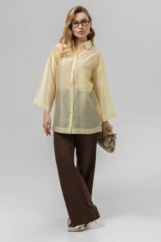 Блузка РТ0159-ВИ4 сливочный Romgil