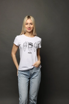 Футболка 3576 белый Romgil