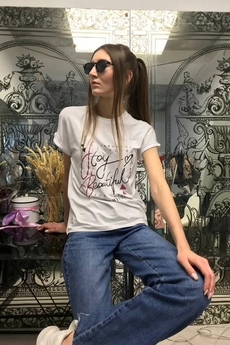 Футболка 3582 белый Romgil