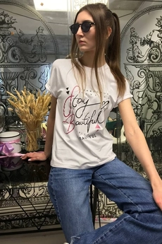 Футболка 3582 белый Romgil