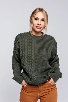 Джемпер 3749Ш оливковый Romgil