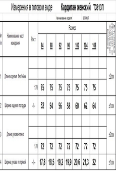 Кардиган ТЗ813П черный + белый Romgil