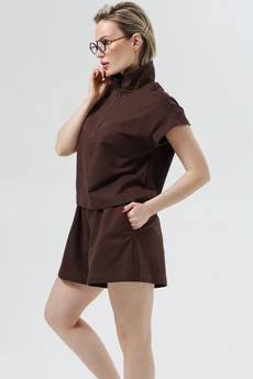 Костюм с шортами РП0141-ХЛ4 шоколадный Romgil