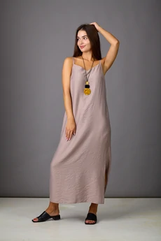 Костюм с платьем 1154-6 шоколад + кофейный Rosheli
