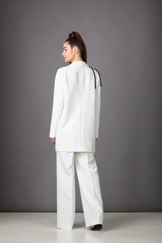 Костюм брючный 1175 молочный Rosheli