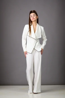 Костюм брючный 1177 молочный Rosheli