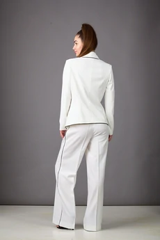 Костюм брючный 1177 молочный Rosheli
