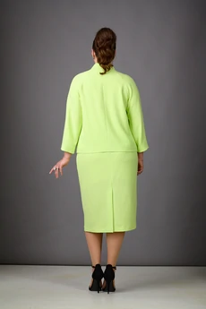 Костюм с юбкой 1178 салатовый Rosheli