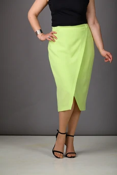 Костюм с юбкой 1178 салатовый Rosheli