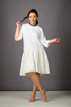 Платье 1183-2 молочный Rosheli