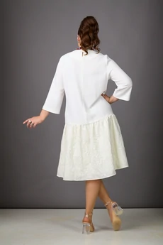 Платье 1183-2 молочный Rosheli