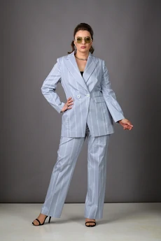 Костюм брючный 1185 серый Rosheli