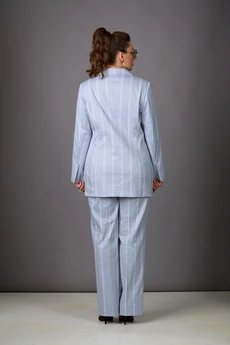 Костюм брючный 1185 серый Rosheli