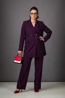 Костюм брючный 1187 баклажан Rosheli