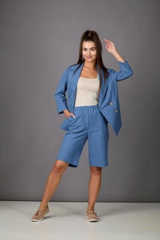 Костюм с шортами 1193-1 голубой Rosheli