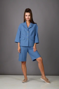 Костюм с шортами 1193-1 голубой Rosheli