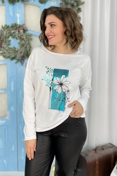 Футболка 2054 бирюза Rumoda
