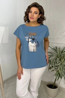 Футболка 2054 голубой Rumoda