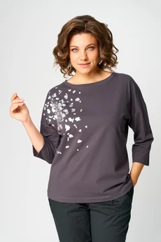 Джемпер 2089 графитовый дл.р. Rumoda