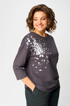 Джемпер 2089 графитовый дл.р. Rumoda