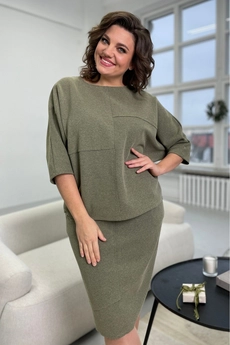 Юбка 2095 хаки Rumoda