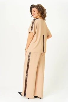 Костюм брючный 2124 бежевый Rumoda