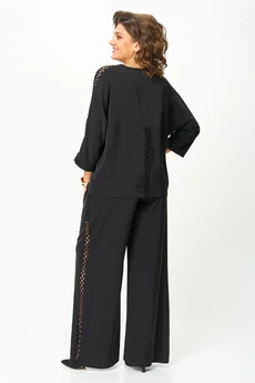 Костюм брючный 2124 черный дл Rumoda
