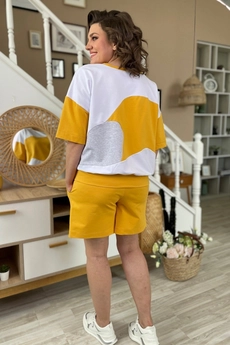 Костюм с шортами 2134 желтый Rumoda