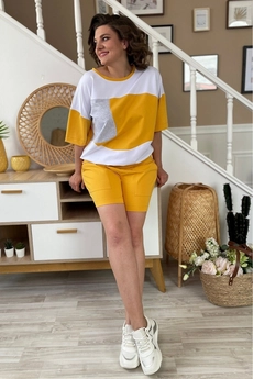 Костюм с шортами 2134 желтый Rumoda
