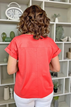 Футболка 2135 коралловый кр. Rumoda