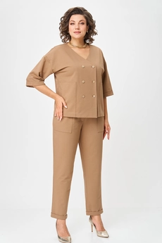 Костюм брючный 2136 капучино Rumoda