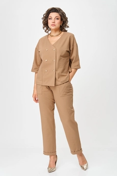 Костюм брючный 2136 капучино Rumoda