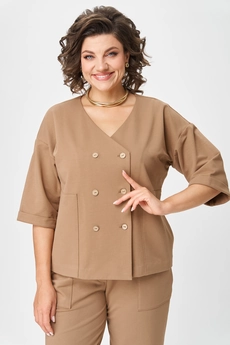 Костюм брючный 2136 капучино Rumoda