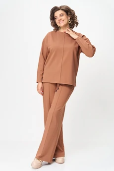 Костюм брючный 2144 коричневый дл.р. Rumoda