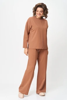 Костюм брючный 2144 коричневый дл.р. Rumoda